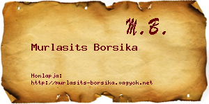 Murlasits Borsika névjegykártya